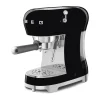 Espressomaschinen<Smeg Espressomaschine ECF02BLEU 50’s Style schwarz