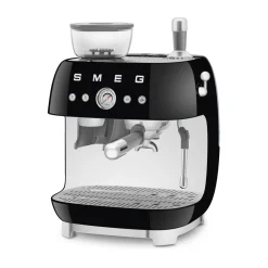 Smeg Espressomaschine mit Mahlwerk EGF03 2 Tassen 1650 50’s Style schwarz