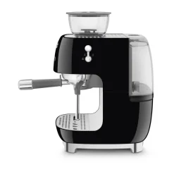 Smeg Espressomaschine mit Mahlwerk EGF03 2 Tassen 1650 50’s Style schwarz
