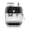 Kaffeemaschinen<Smeg Espressomaschine mit Mahlwerk EGF03 2 Tassen 1650 50’s Style schwarz