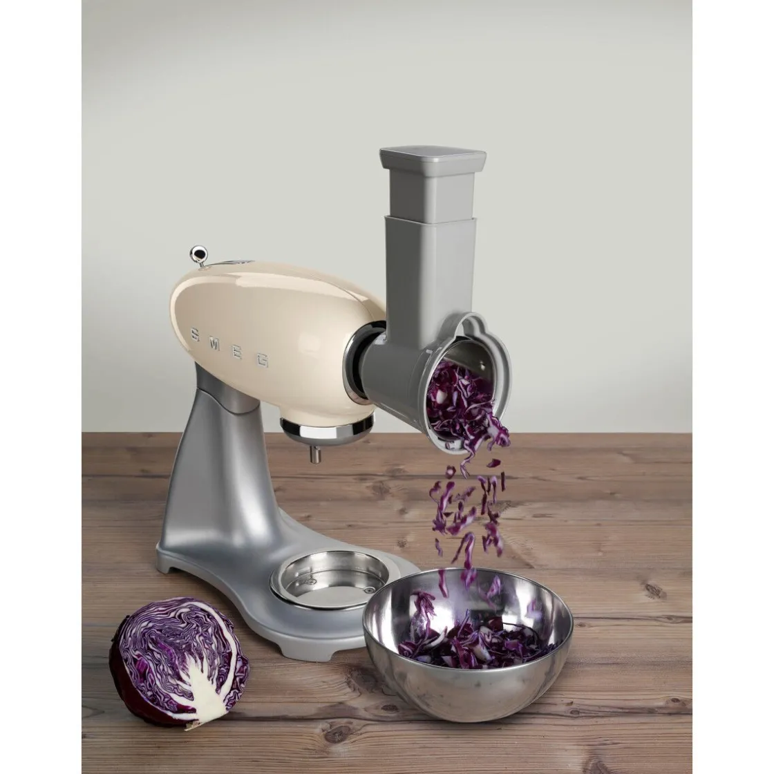 Smeg Gemüseschneider-Set für Küchenmaschinen 4-tlg. edelstahl