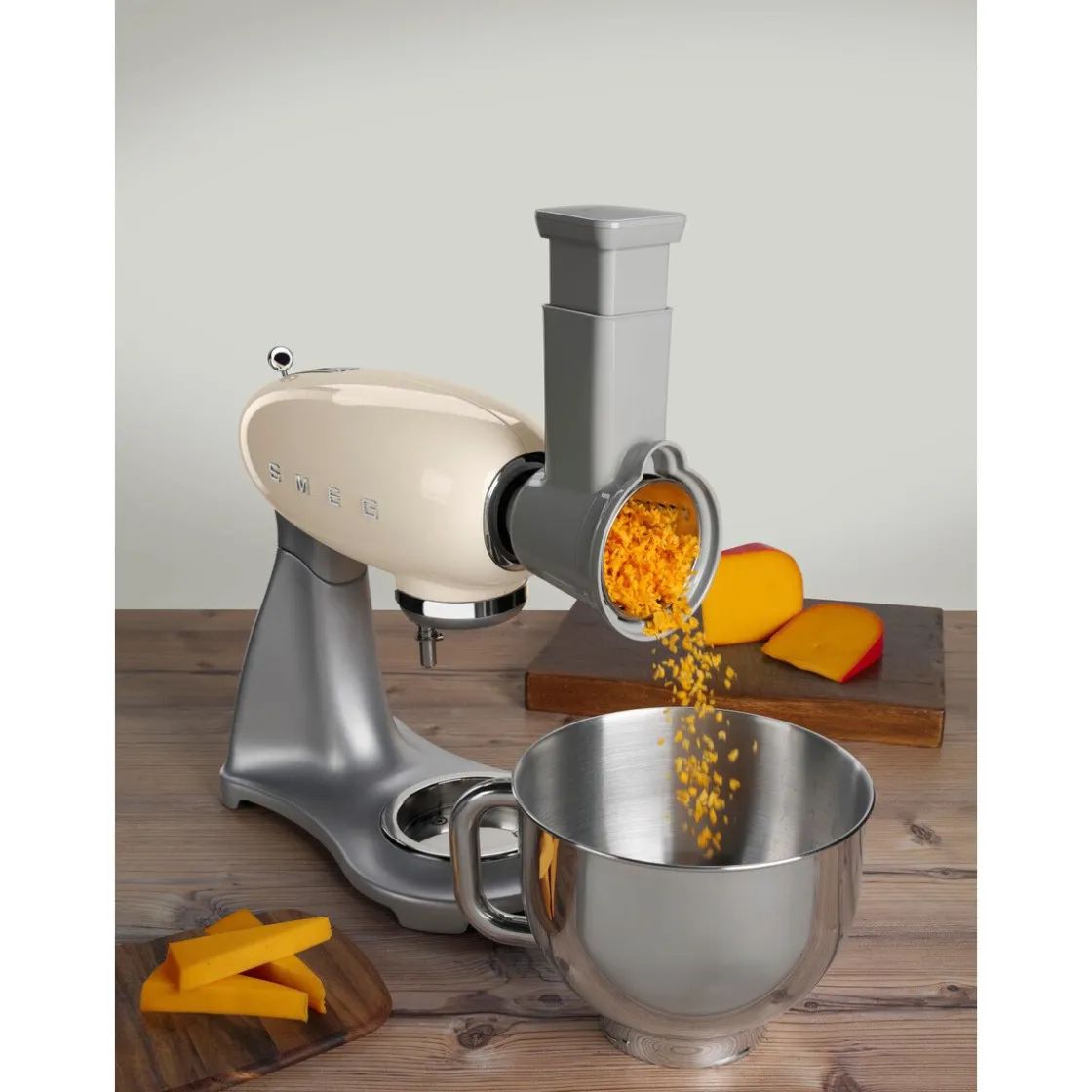 Smeg Gemüseschneider-Set für Küchenmaschinen 4-tlg. edelstahl