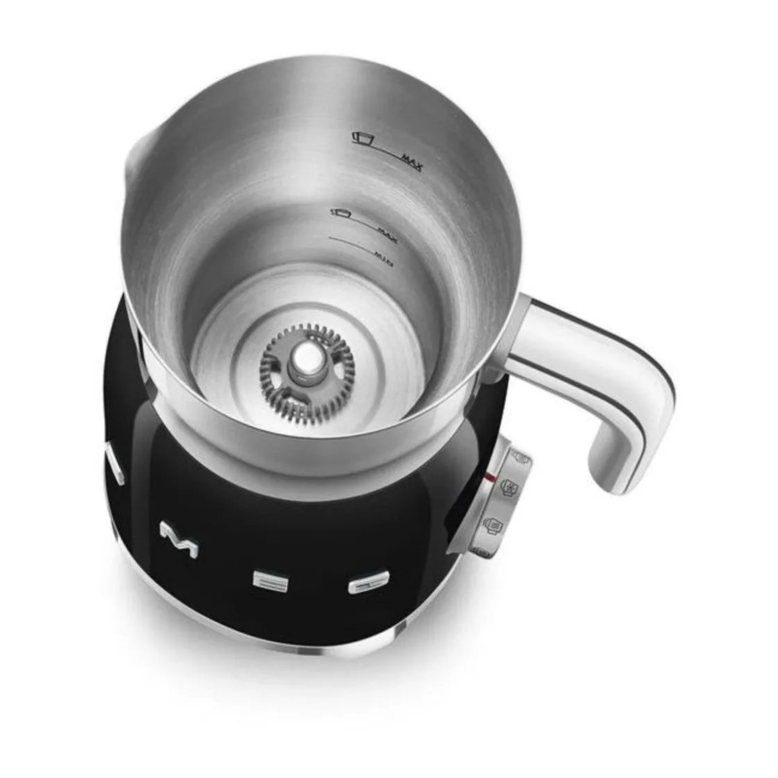 Milchaufschäumer<Smeg Milchaufschäumer MFF11 0,6 l 50’s Style schwarz