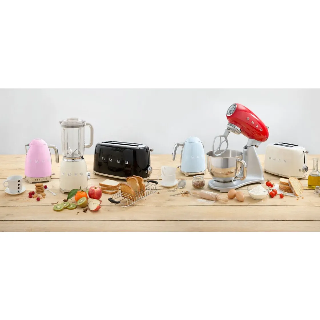 Smeg 2-Scheiben-Toaster TSF01 950 W 50's Style creme