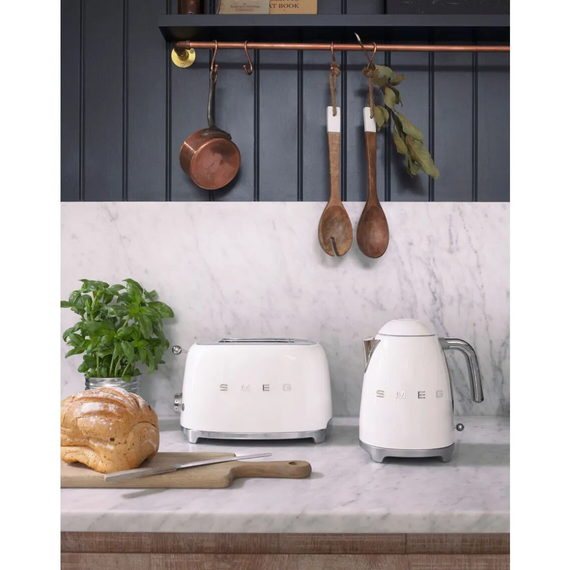 Kochwelt Entdecken|Toaster<Smeg 2-Scheiben-Toaster TSF01 950 W 50's Style weiss