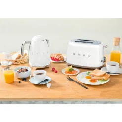 Kochwelt Entdecken|Toaster<Smeg 2-Scheiben-Toaster TSF01 950 W 50's Style weiss