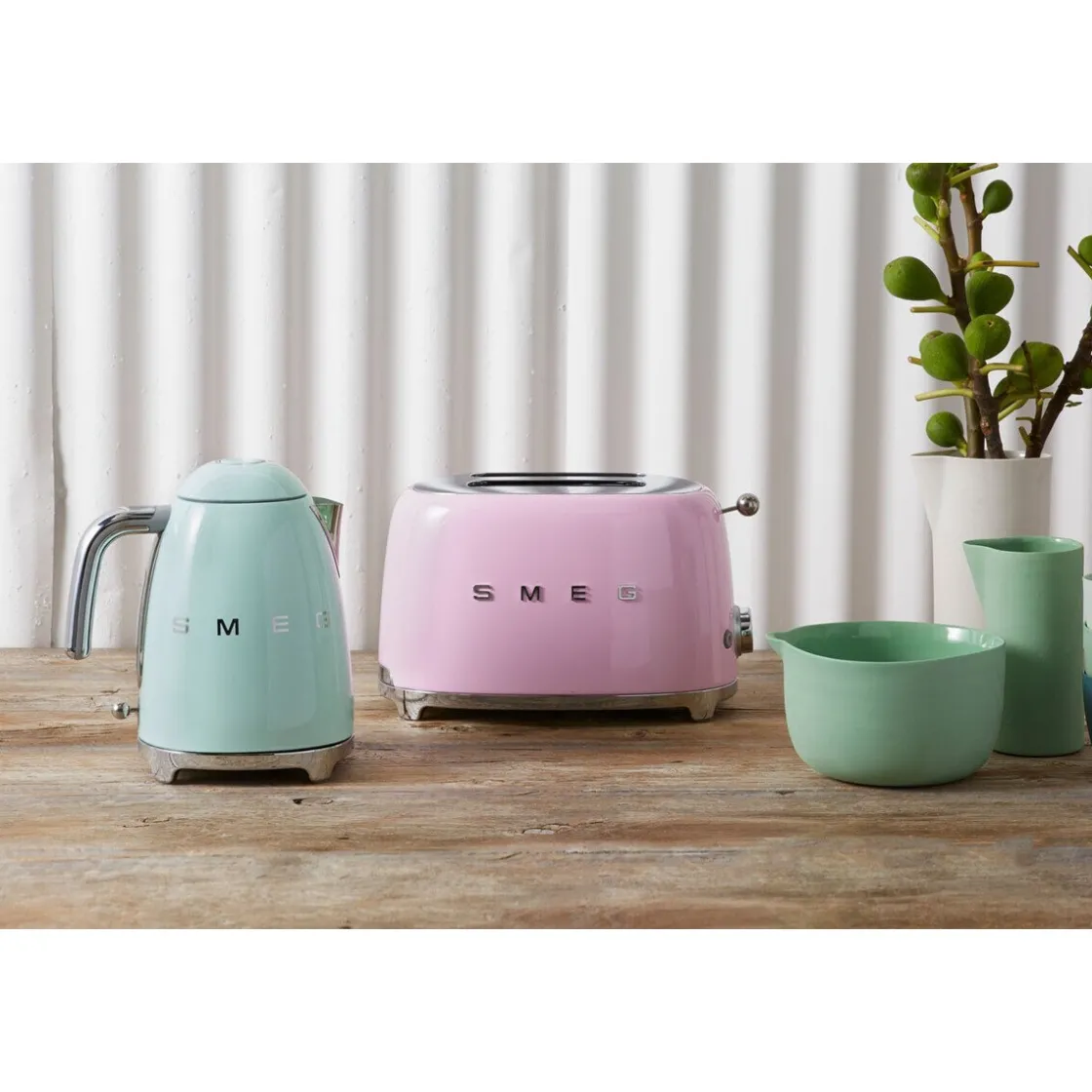 Smeg 2-Scheiben-Toaster TSF01 950 W 50's Style pink