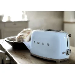 Smeg 2-Schlitz-Toaster TSF01 950 W 50's Style pastellblau
