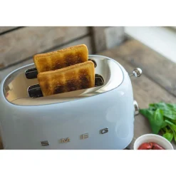 Smeg 2-Schlitz-Toaster TSF01 950 W 50's Style pastellblau