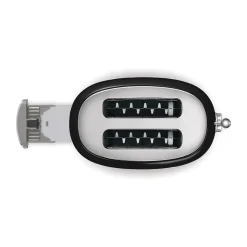 Toaster<Smeg 2-Schlitz-Toaster TSF01 950 W 50's Style schwarz