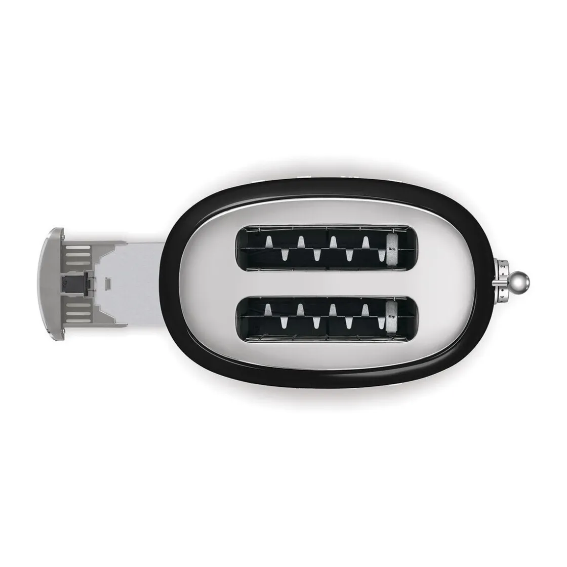 Toaster<Smeg 2-Schlitz-Toaster TSF01 950 W 50's Style schwarz