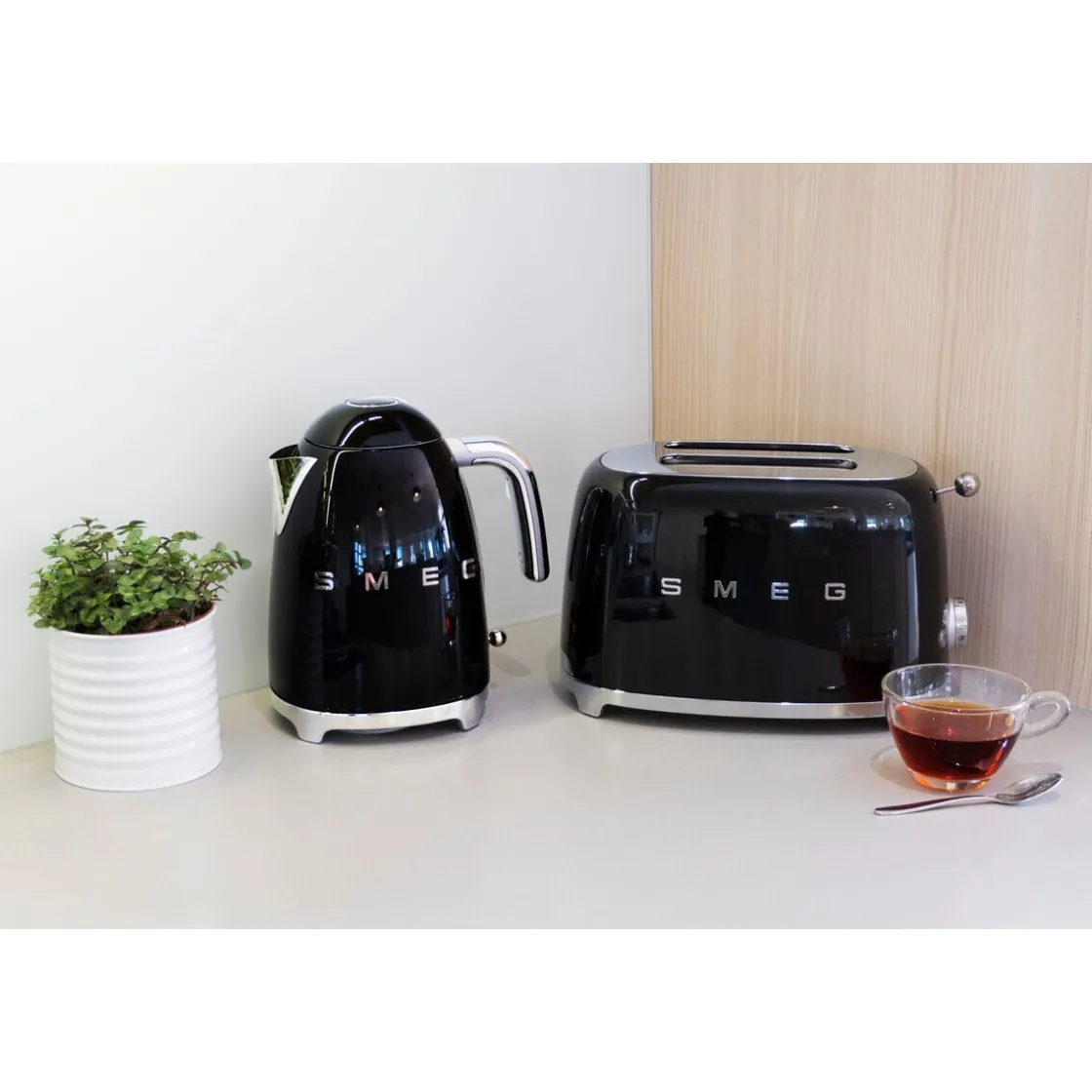 Kochwelt Entdecken|Weihnachten<Smeg 2-Schlitz-Toaster TSF01 950 W 50's Style schwarz