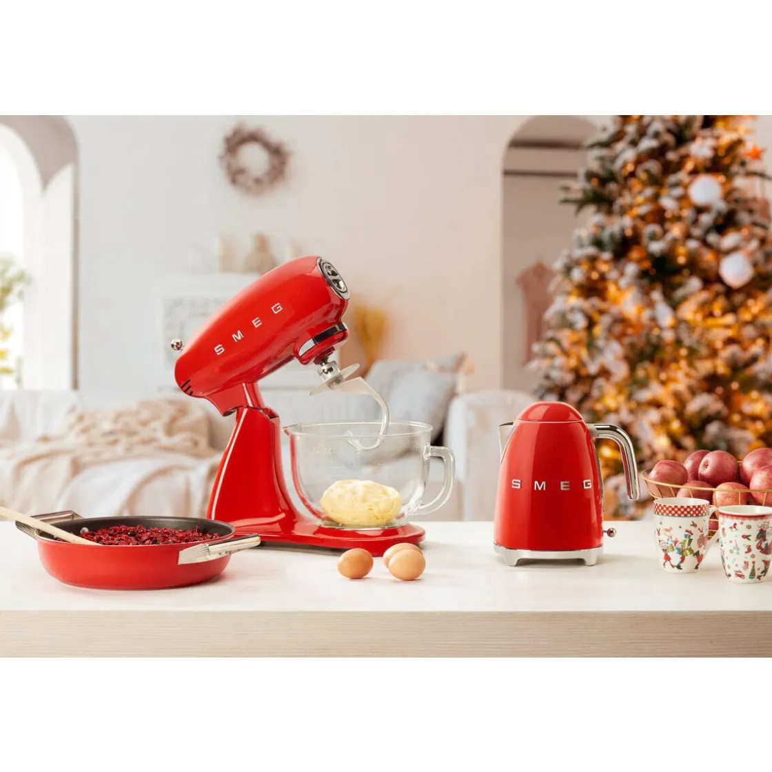 Kochwelt Entdecken|Wasserkocher<Smeg Wasserkocher KLF03 1,7 l 2400 W 50’s Style rot