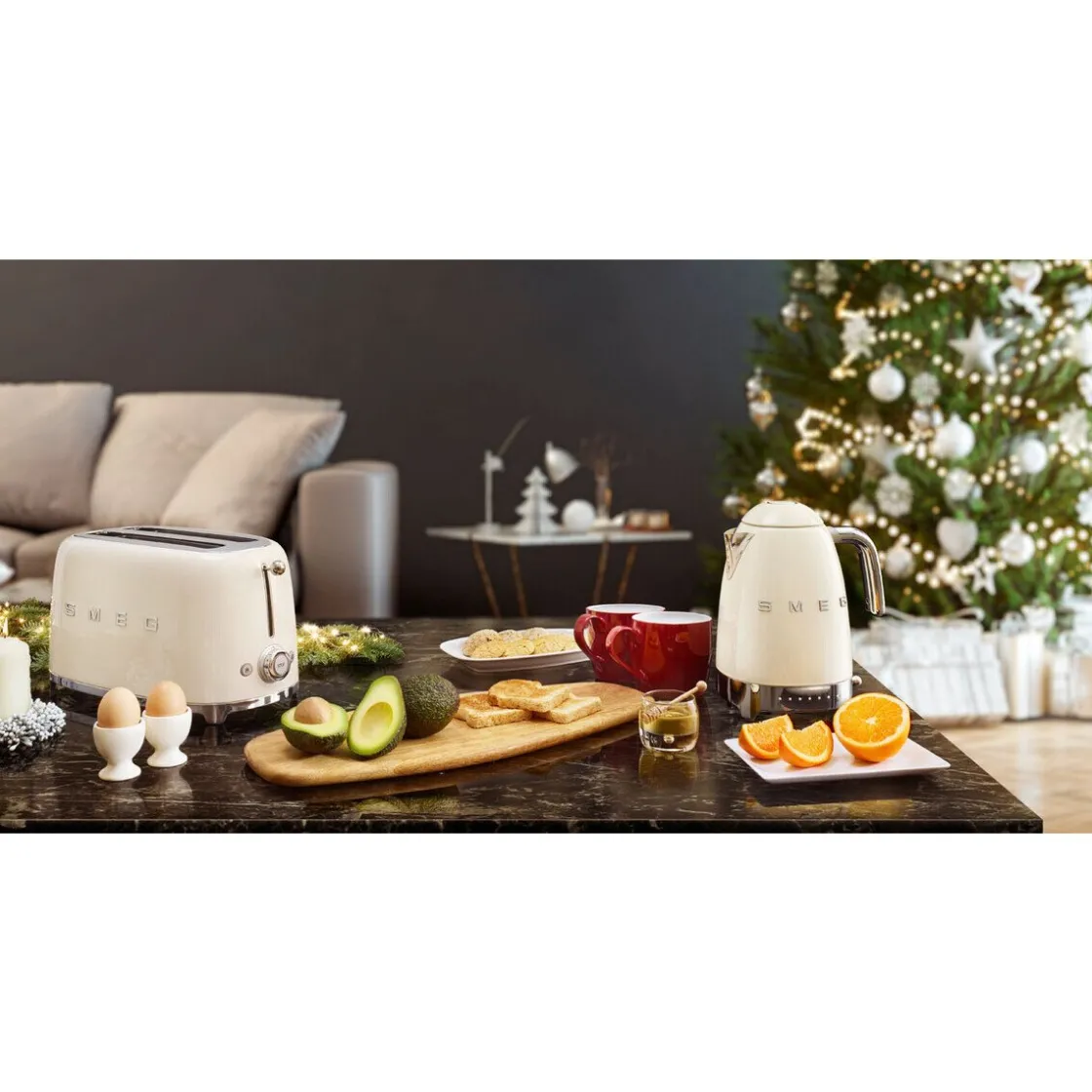 Smeg Wasserkocher KLF04 1,7 l 2400 W 50's Style creme