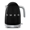 Wasserkocher<Smeg Wasserkocher KLF04 1,7 l 2400 W 50's Style schwarz