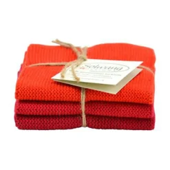 Küchentextil<Solwang Wischtücher 3er-Pack rot kombi