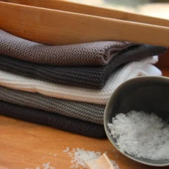 Küchentextil|Essentials<Solwang Wischtücher 3er-Pack warmes grau kombi