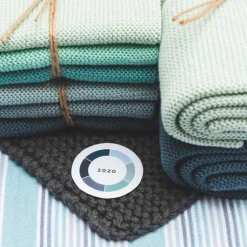 Küchentextil<Solwang Wischtücher 25x25cm 3er-Pack Antikgrün-Kombi