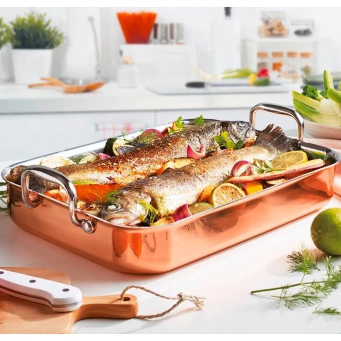 Spring Bräter eckig 35x25cm Culinox nicht induktiv