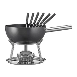 Fondue|Silvesterparty<Spring Fonduegarnitur 23 cm Aluminium Induktion schwarz