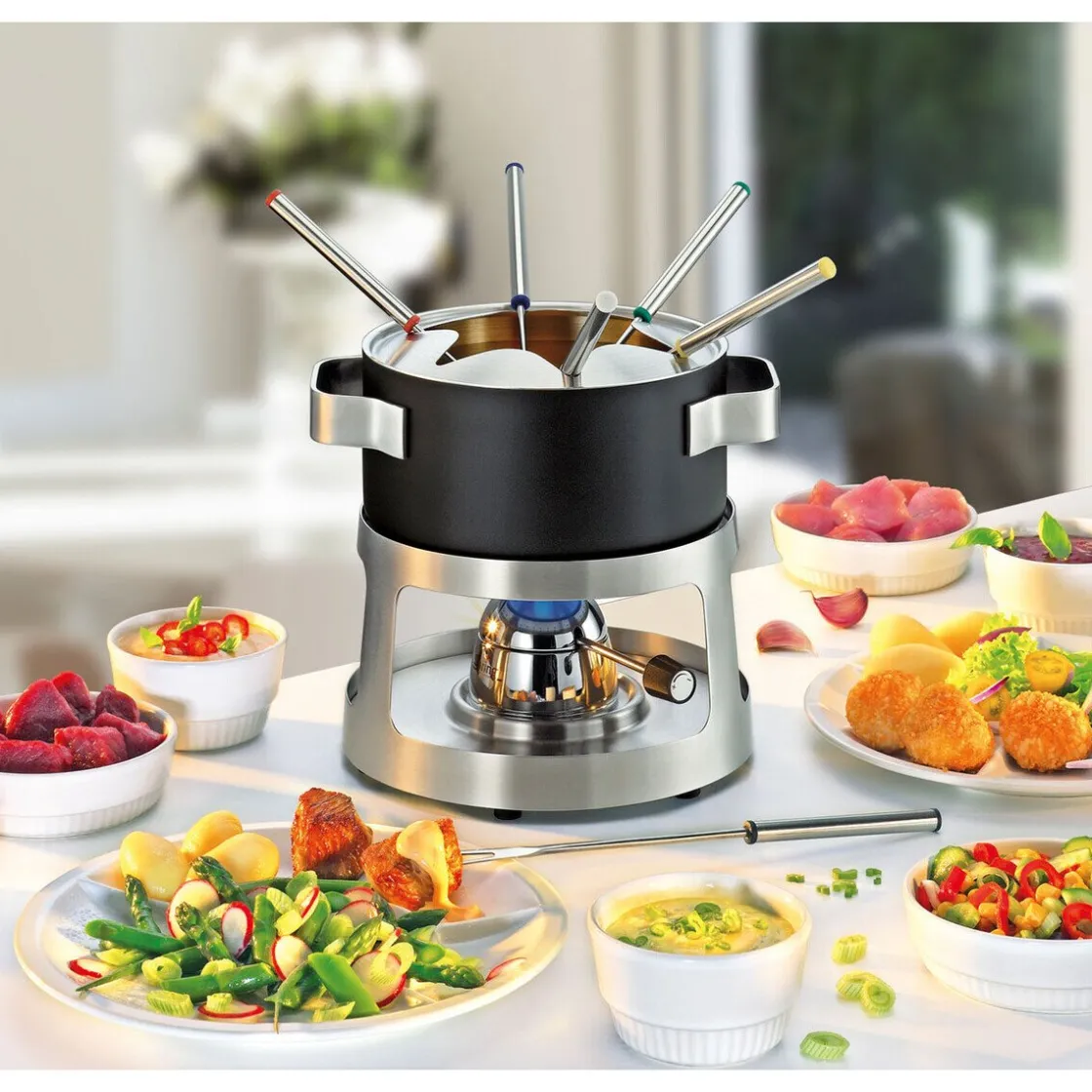 Spring Fonduegarnitur Andermatt 18 cm schwarz