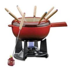 Spring Fondue-Garnitur 12-tlg. Saas-Fee rot