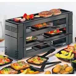 Bestseller<Spring Raclette Pizza für 6 46x22x16 cm schwarz