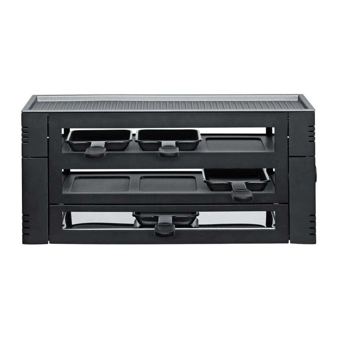 Spring Raclette Pizza für 6 46x22x16 cm schwarz