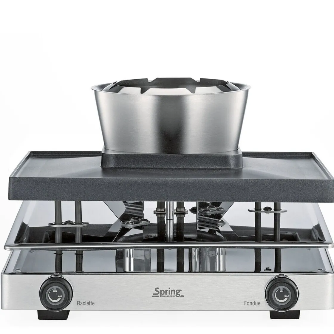 Winterküche<Spring Raclette/Fondue für 8 31x34x17 cm Classic edelstahl