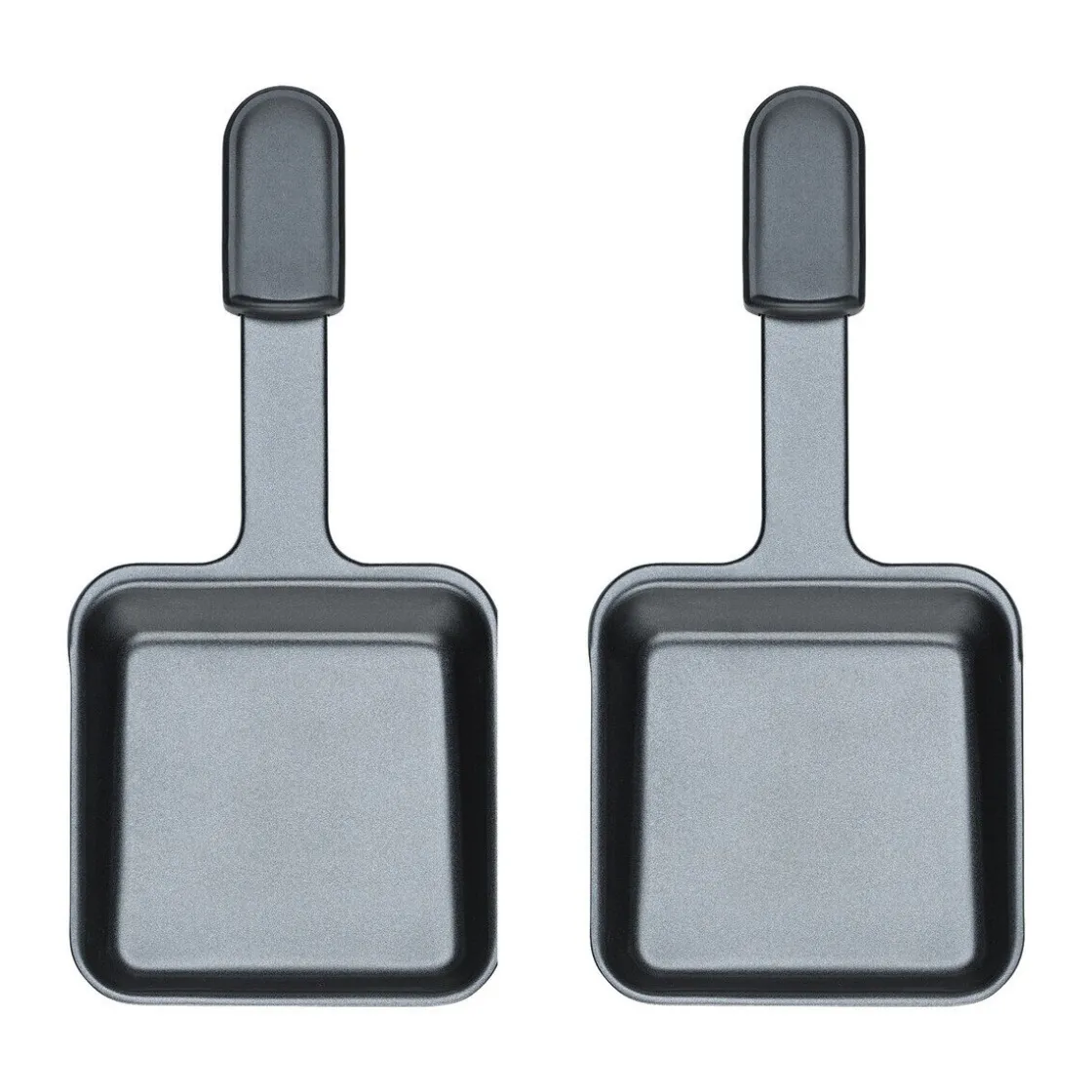 Raclette<Spring Raclette-Pfännchen zu Raclette Pizza für 6 2er-Set anthrazit