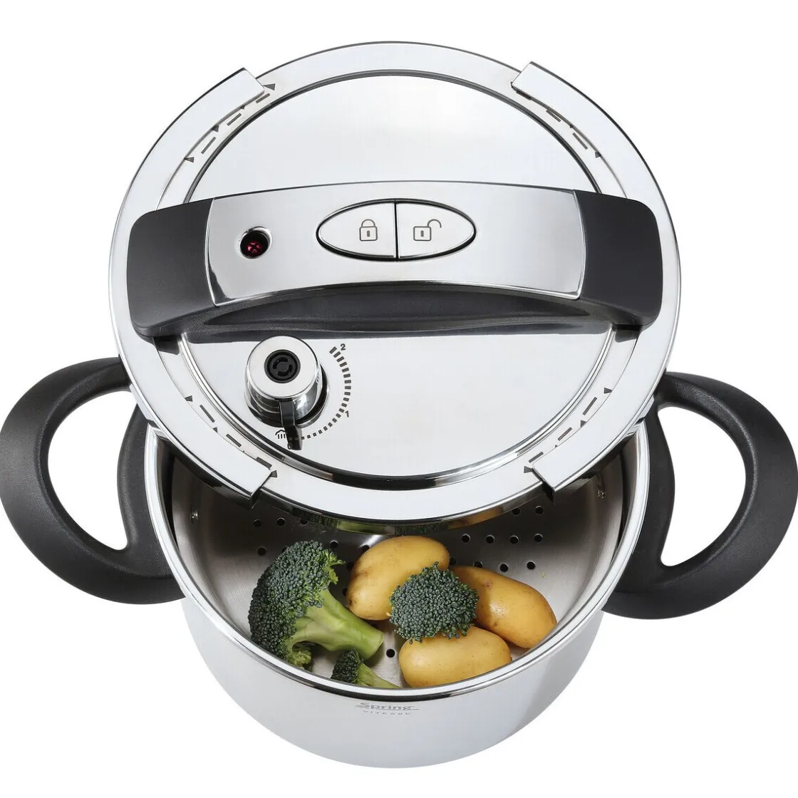 Spring Schnellkochtopf 4,5 l Vitesse edelstahl