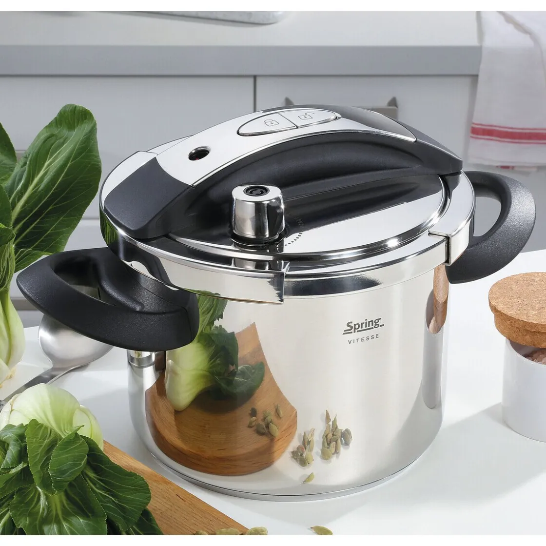 Spring Schnellkochtopf 4,5 l Vitesse edelstahl
