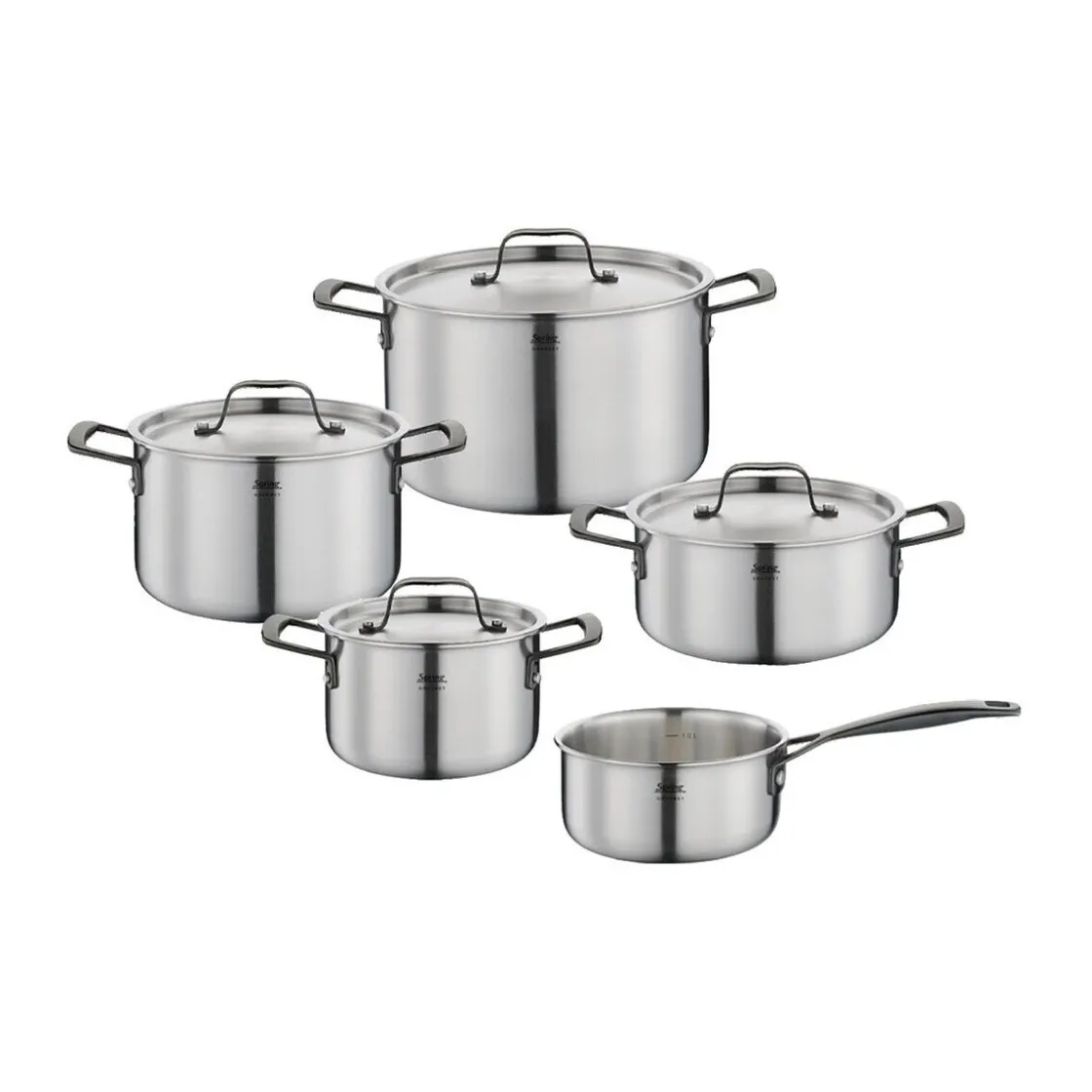 Spring Topf-Set 5-tlg. Gourmet schwarz