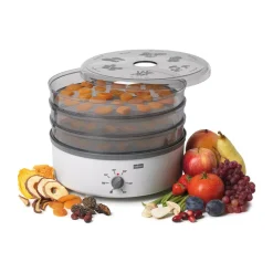 Stöckli Dörrgerät Dörrex mit 3 Metallgittern 27,5 cm hellgrau