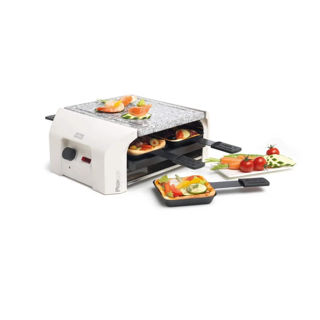 Kochwelt Entdecken|Raclette<Stöckli Hot'Stone Grillplatte 20x24 cm zu Raclette PizzaGrill für 4 natur
