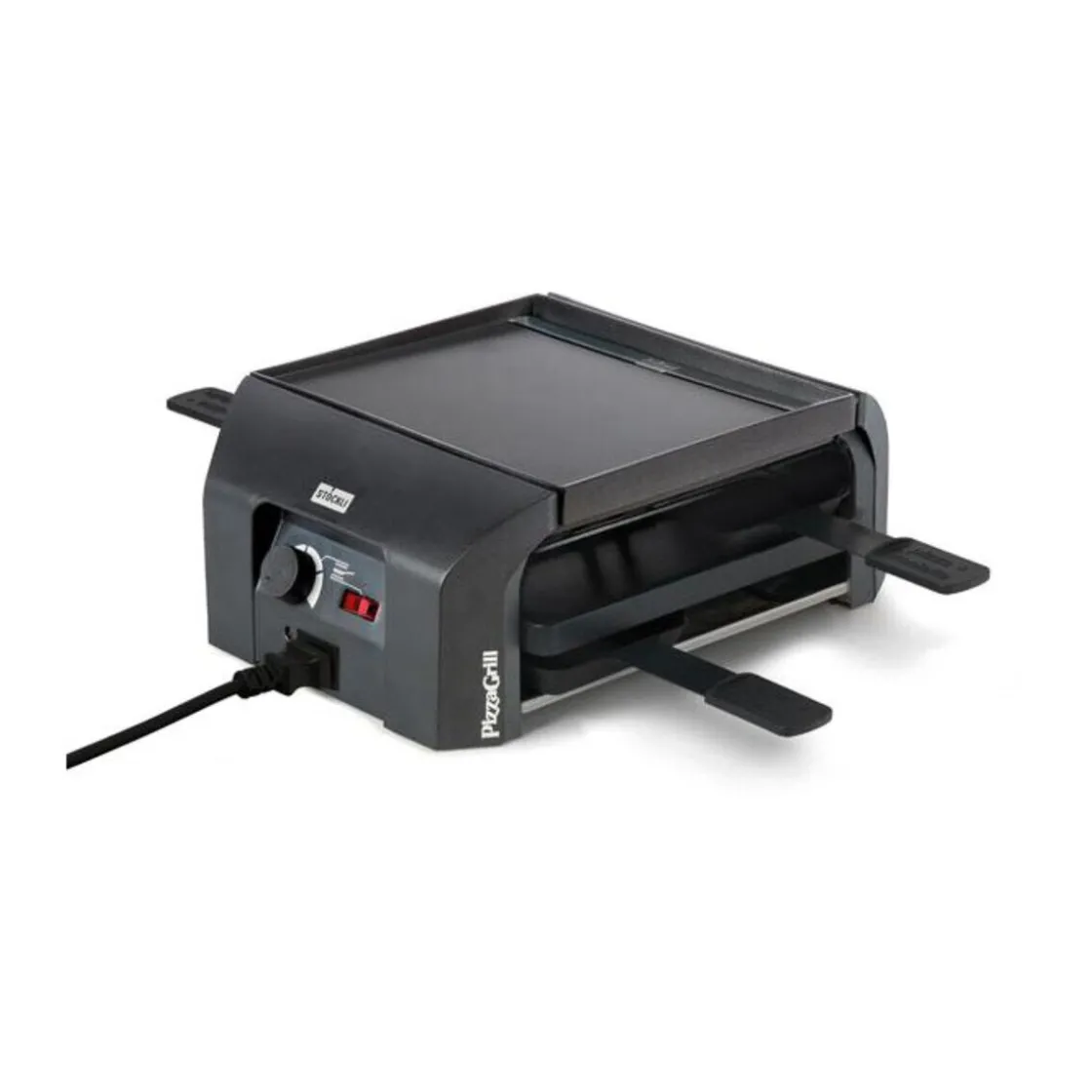 Silvesterparty<Stöckli Raclette PizzaGrill für 4 33x24x13 cm anthrazit
