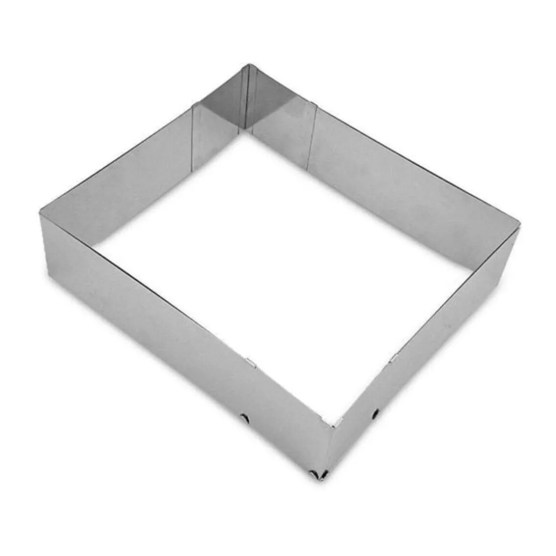 Kochwelt Entdecken|Backformen<Städter Backrand verstellbar Edelstahl 25-50 x 22-41 cm H. 7 cm