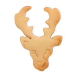 Kochwelt Entdecken|Backzubehör<Städter Präge-Ausstecher Hirschkopf 6 cm silber