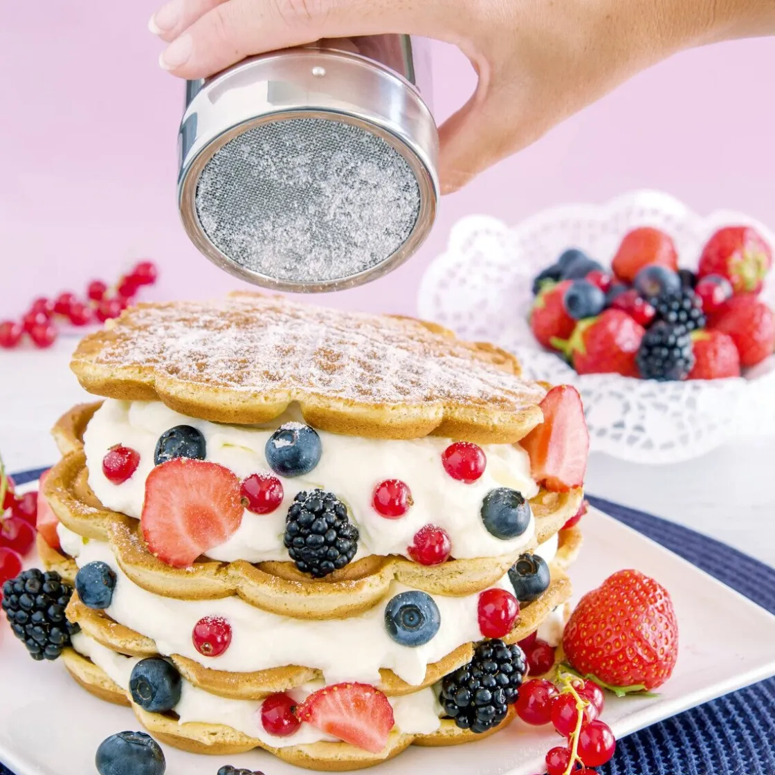Kochwelt Entdecken|Backzubehör<Städter Puderzuckerstreuer 9 cm edelstahl