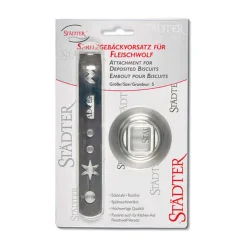 Weihnachtsbäckerei|Weihnachtsbäckerei<Städter Spritzgebäckvorsatz 5 zu Fleischwolf 5FGA