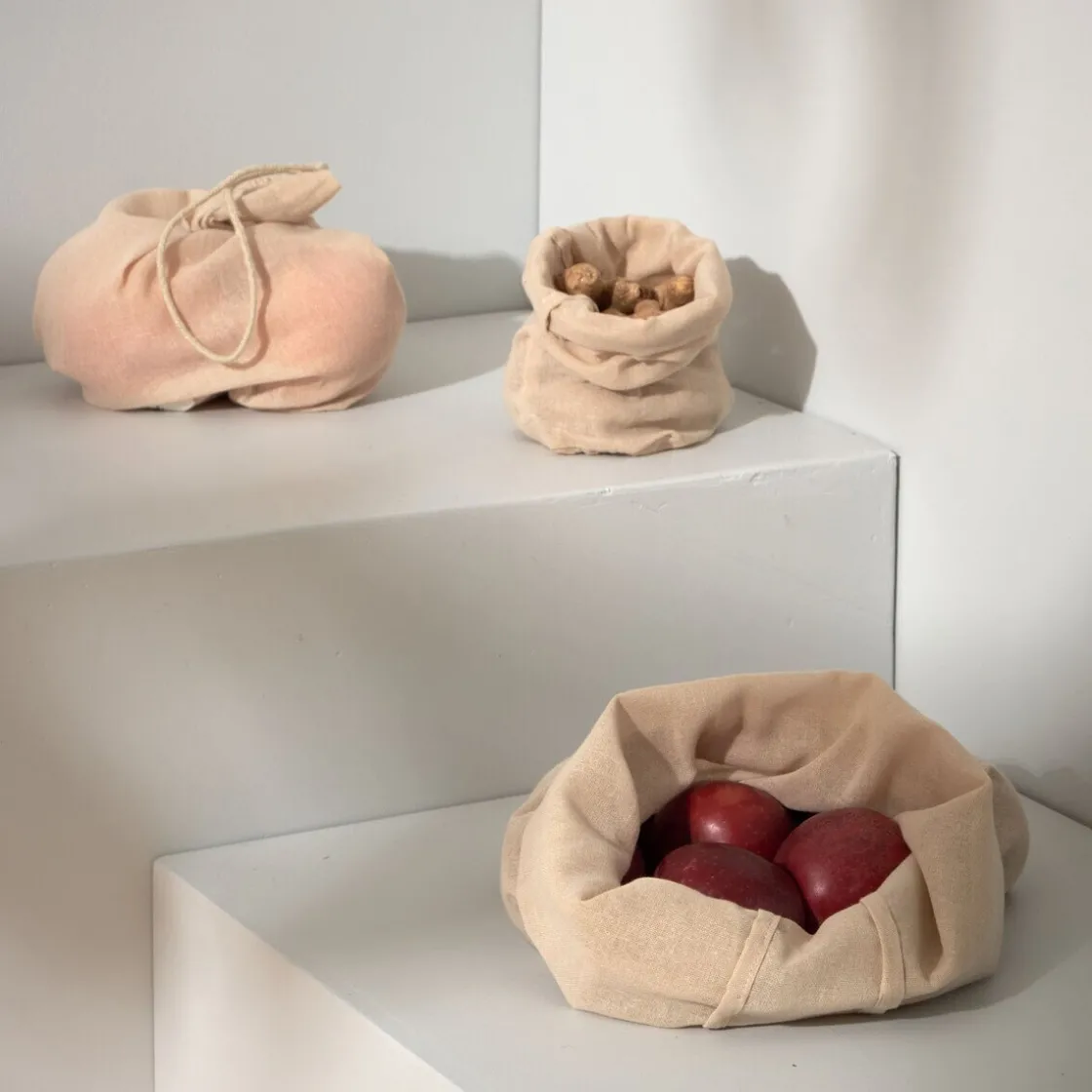 The Organic Company Lunchtaschen-Set 3-tlg. beige