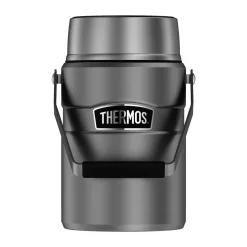 Thermobehälter<Thermos Isolier-Speisegefäß 1,2 l Stainlesse King Food Jar silber