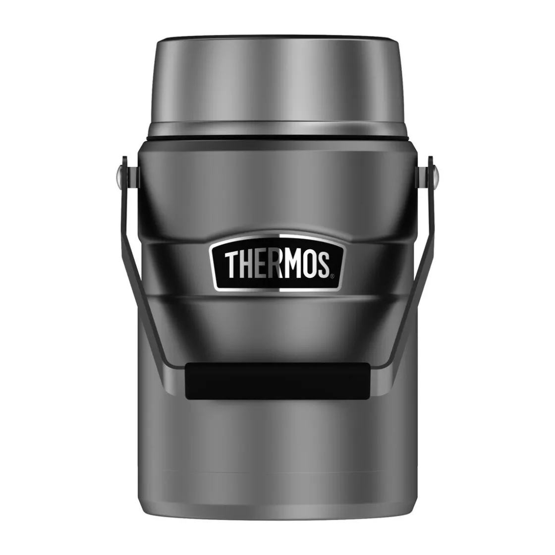 Thermobehälter<Thermos Isolier-Speisegefäß 1,2 l Stainlesse King Food Jar silber