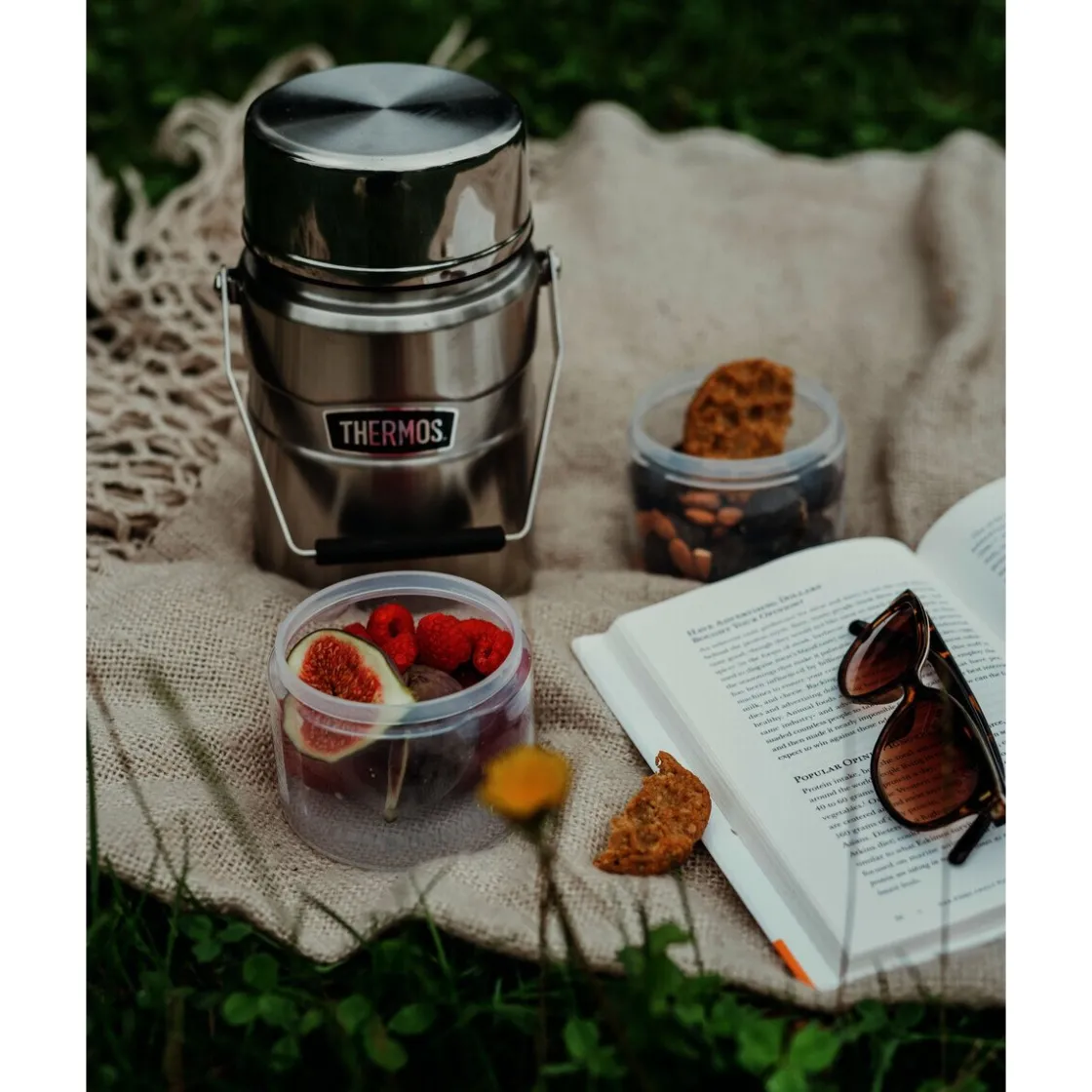 Thermobehälter<Thermos Isolier-Speisegefäß 1,2 l Stainlesse King Food Jar silber