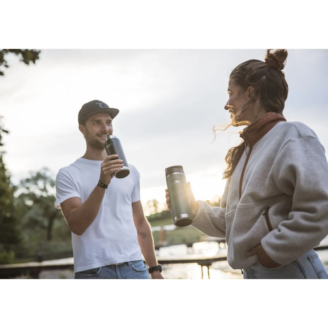 Trinkflaschen<Thermos flasche 0,71 l Icon Beverage Bottle graphit matt