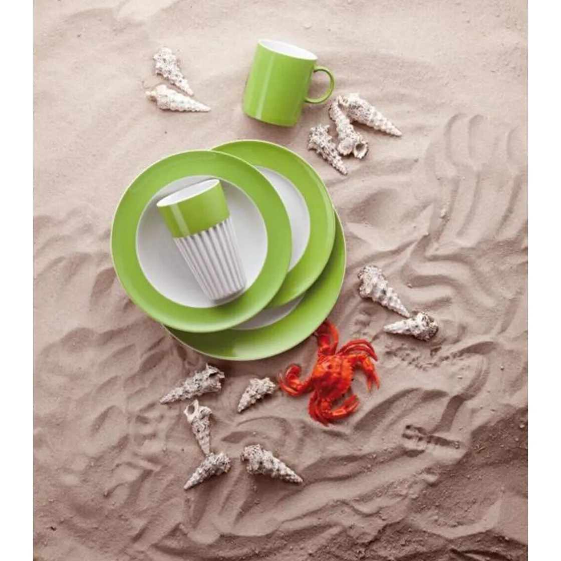 Cappuccinotassen<Thomas Cappuccino Obertasse Sunny Day Apple Green