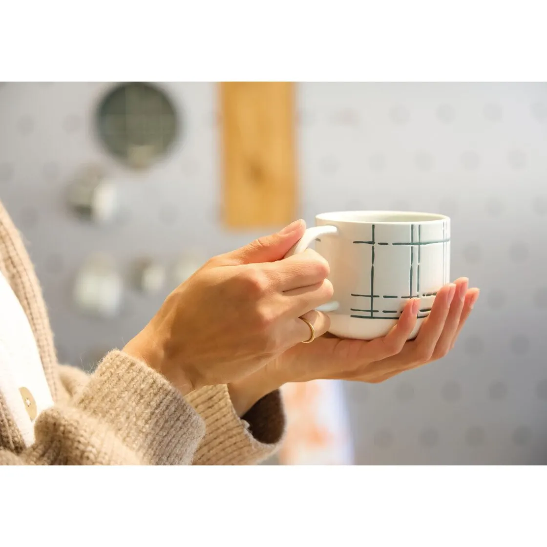 Becher<Thomas Henkelbecher 0,49 l Fun Karo light