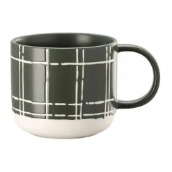 Becher<Thomas Henkelbecher 0,49 l Fun Karo dark