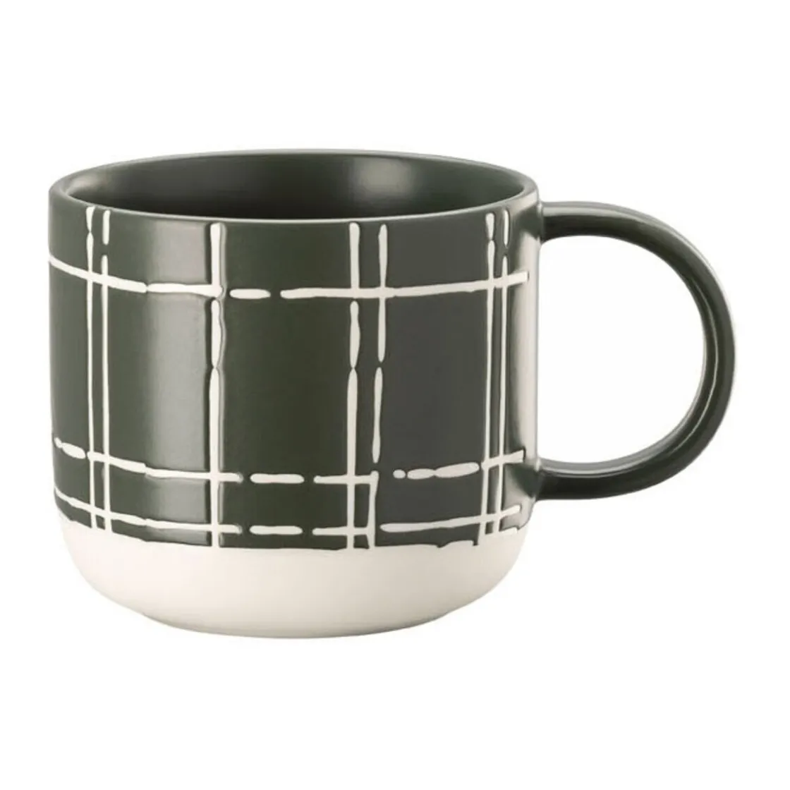 Becher<Thomas Henkelbecher 0,49 l Fun Karo dark