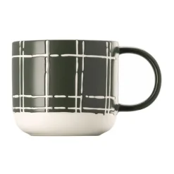 Becher<Thomas Henkelbecher 0,49 l Fun Karo dark